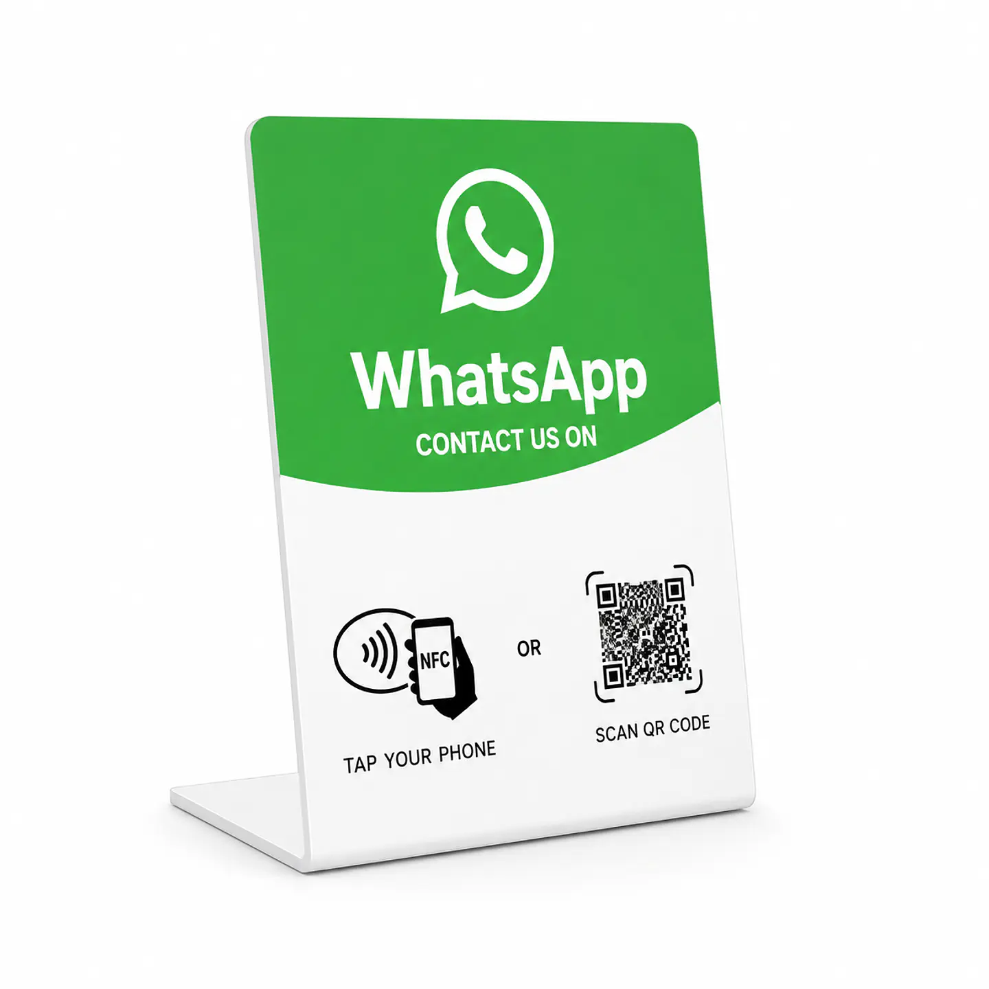 Banner de Mostrador para WhatsApp | NFC + QR 1