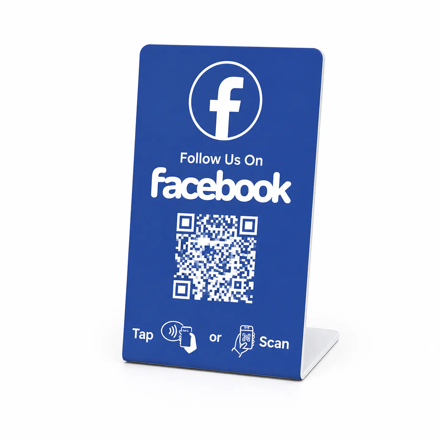 Banner de Mostrador para Facebook Follow | NFC + QR 1