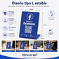 Banner de Mostrador para Facebook Follow | NFC + QR - Miniatura 3