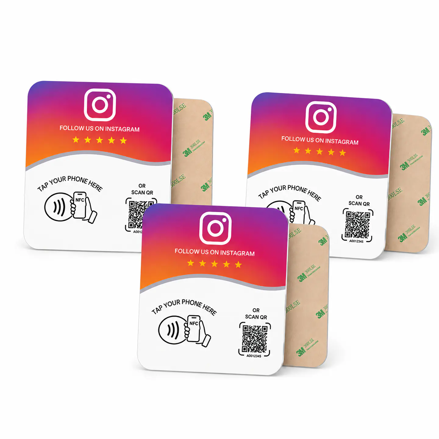 Pack de 3 Placas a Elegir | NFC + QR 3