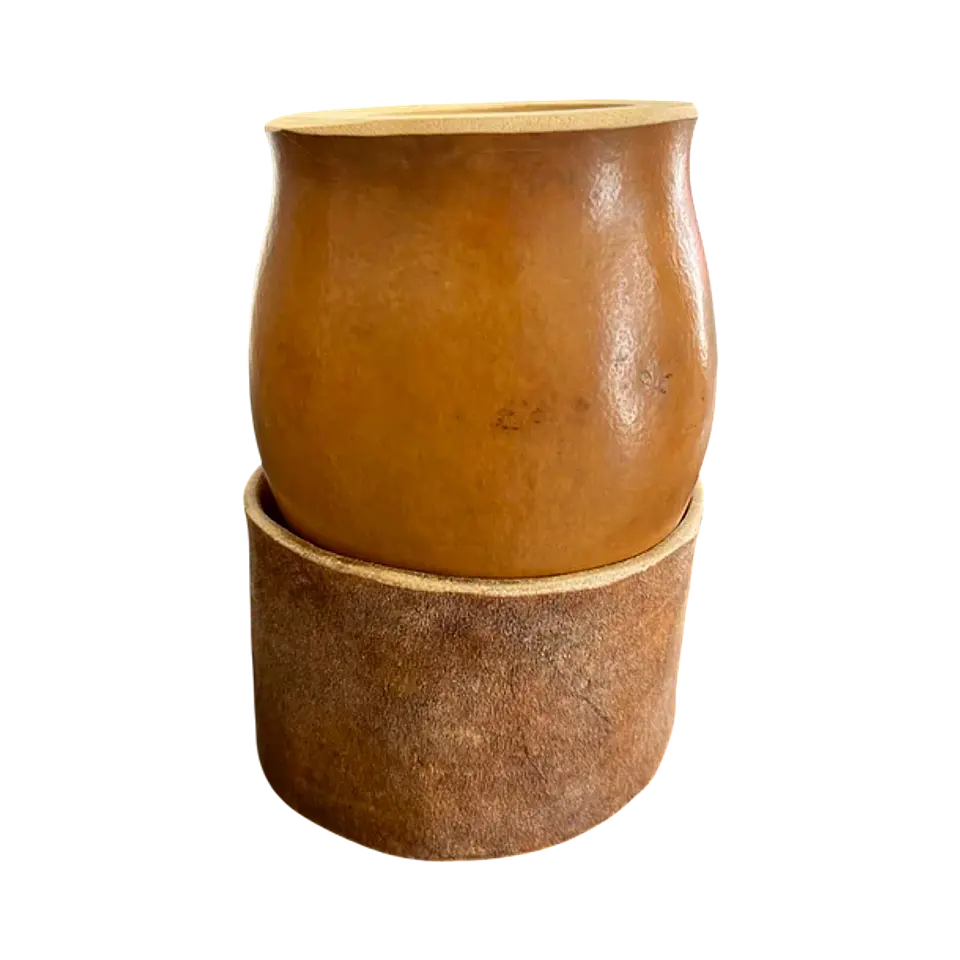 Tochimas Mate Calabaça Criollo - Base de couro 1