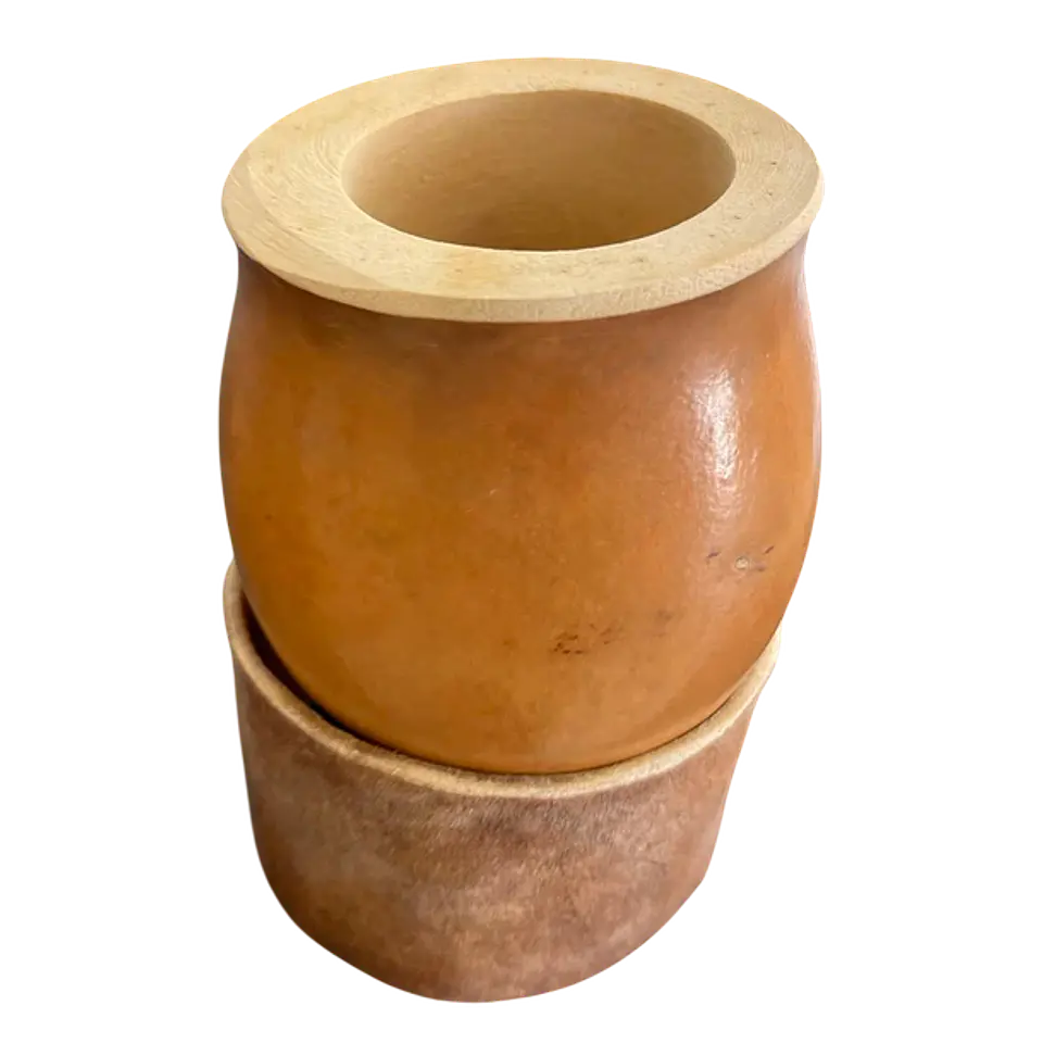Tochimas Mate Calabaça Criollo - Base de couro 2