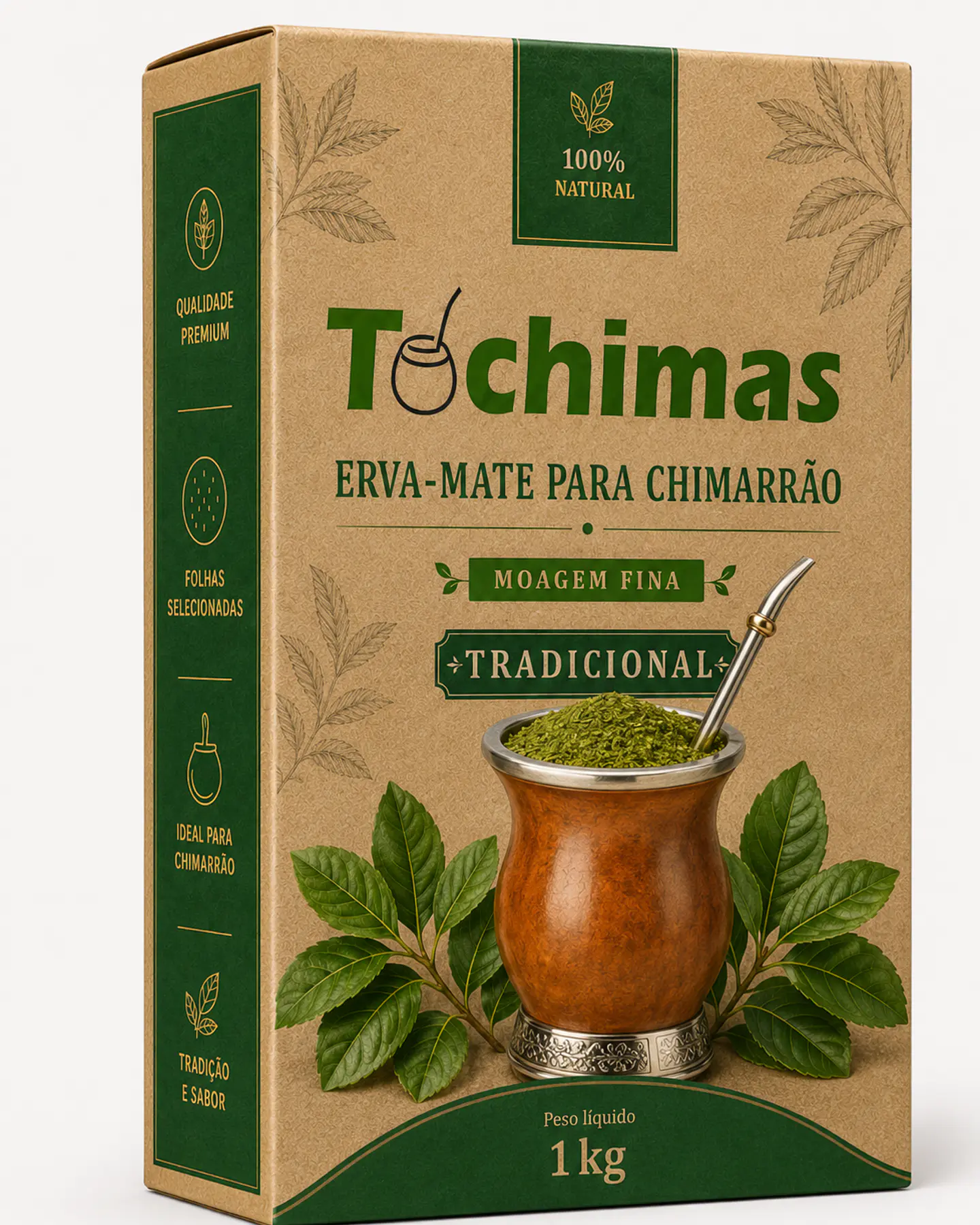 Tochimas Erva-Mate para Chimarrão Tradicional 1kg 1