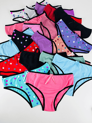 4 CALZONES DE ALGODÓN PERUANO TIRO MEDIO #013