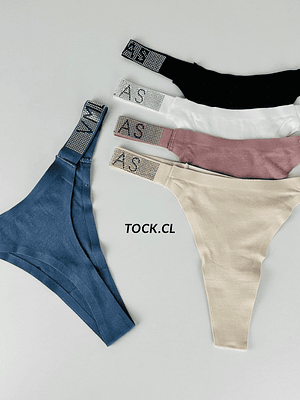 4 COLALESS DE ALGODÓN BRILLO #070