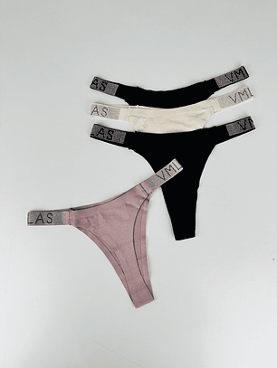 4 COLALESS DE ALGODÓN BRILLO #070