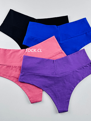 4 SEMI COLALESS ALGODON PERUANO  PRETINA DOBLE #505