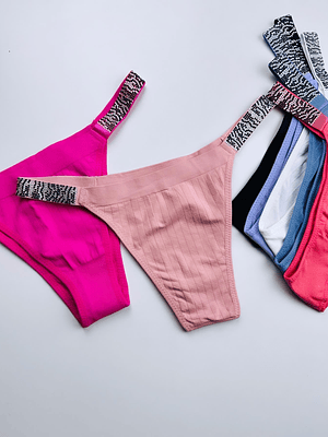 4 CALZON BIKINI BRILLO #953