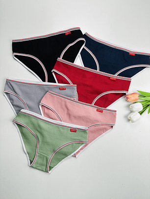 12 CALZONES DE ALGODON CANALÉ #704