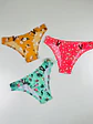 3 CALZON BIKINI  MICROFIBRA INVISIBLE ESTAMPADO  #220 - Miniatura 3