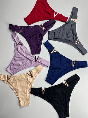 3 CALZON BIKINI INVISIBLE V #F08