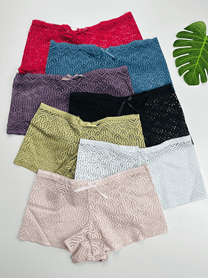 4 PANTALETAS DE ENCAJE #856
