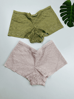 4 PANTALETAS DE ENCAJE #856