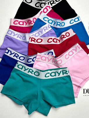 4 PANTALETAS DE ALGODÓN PERUANO TIRO ALTO #555