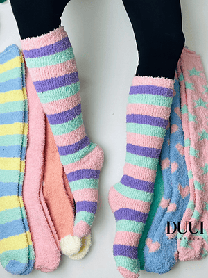 6 PARES DE CALCETINES LARGOS TERMICOS PLUSH 