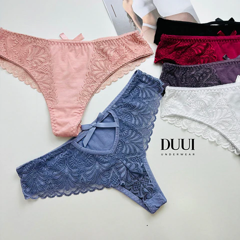 4 CULOTTE ALGODON ENCAJE - TIRO MEDIO #683