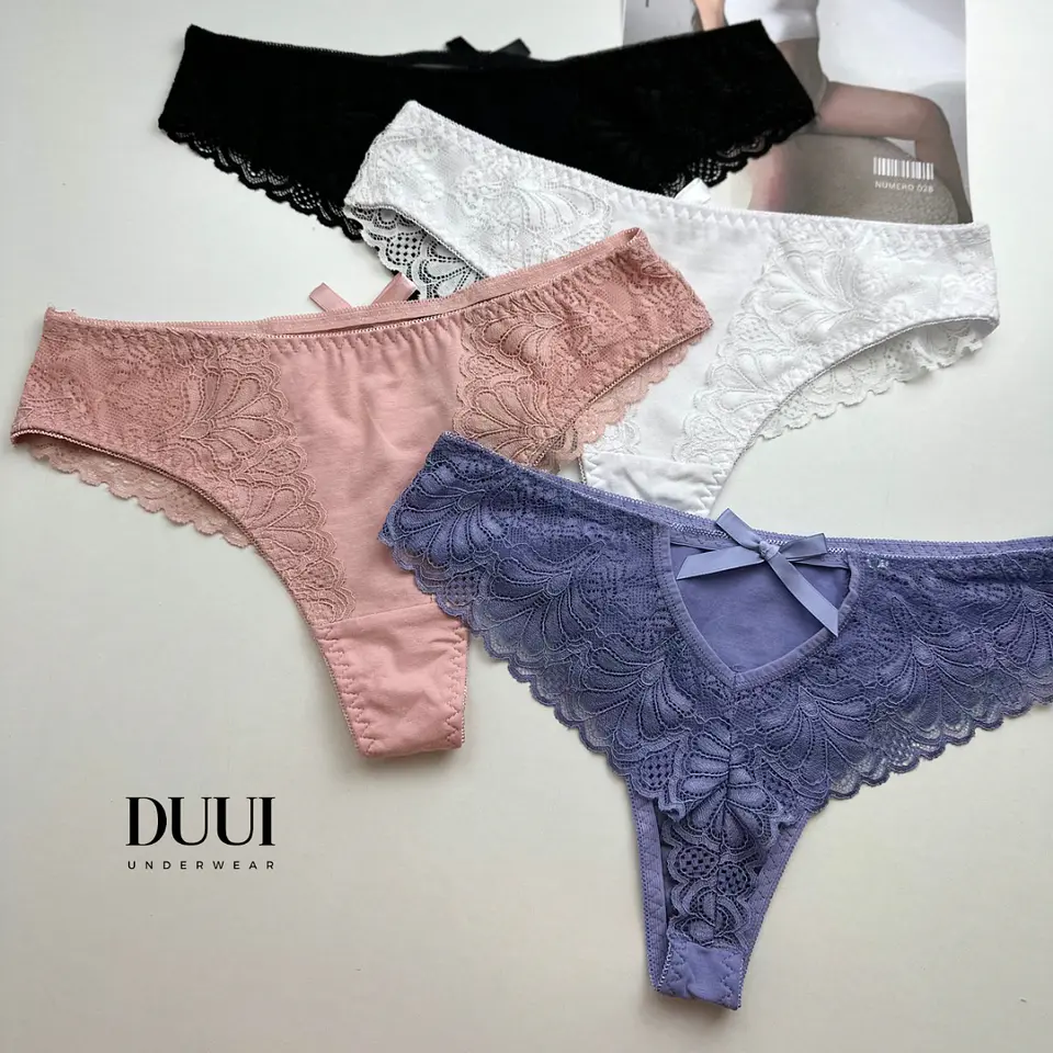 4 CULOTTE ALGODON ENCAJE - TIRO MEDIO #683 2