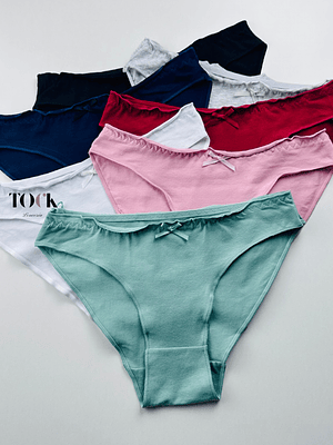 4 CALZONES DE ALGODON TIRO MEDIO LOLA #383