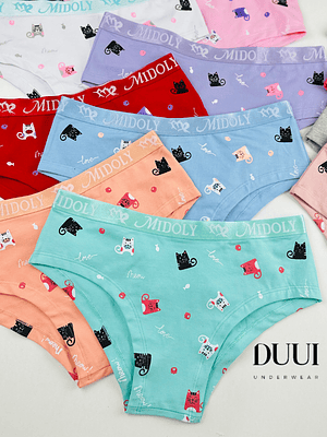   3 CALZON PERUANO CON DISEÑO GATITO #P03