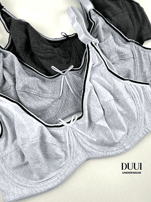 1 SOSTÉN DE ALGODÓN CON ARCO RELLENO NATURAL  COPA D #D091