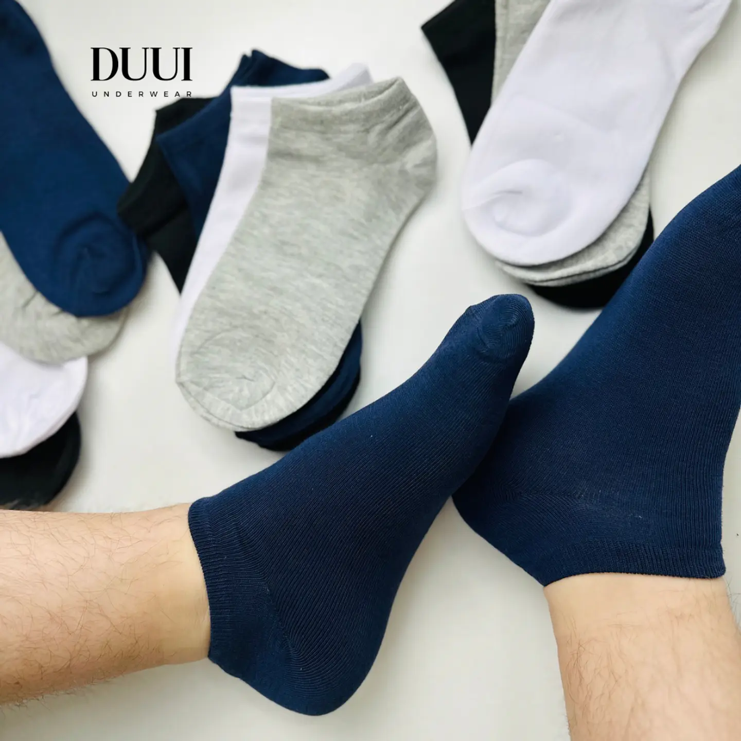 12 PARES DE CALCETINES TOBILLEROS BAMBÚ  HOMBRE #H04 2