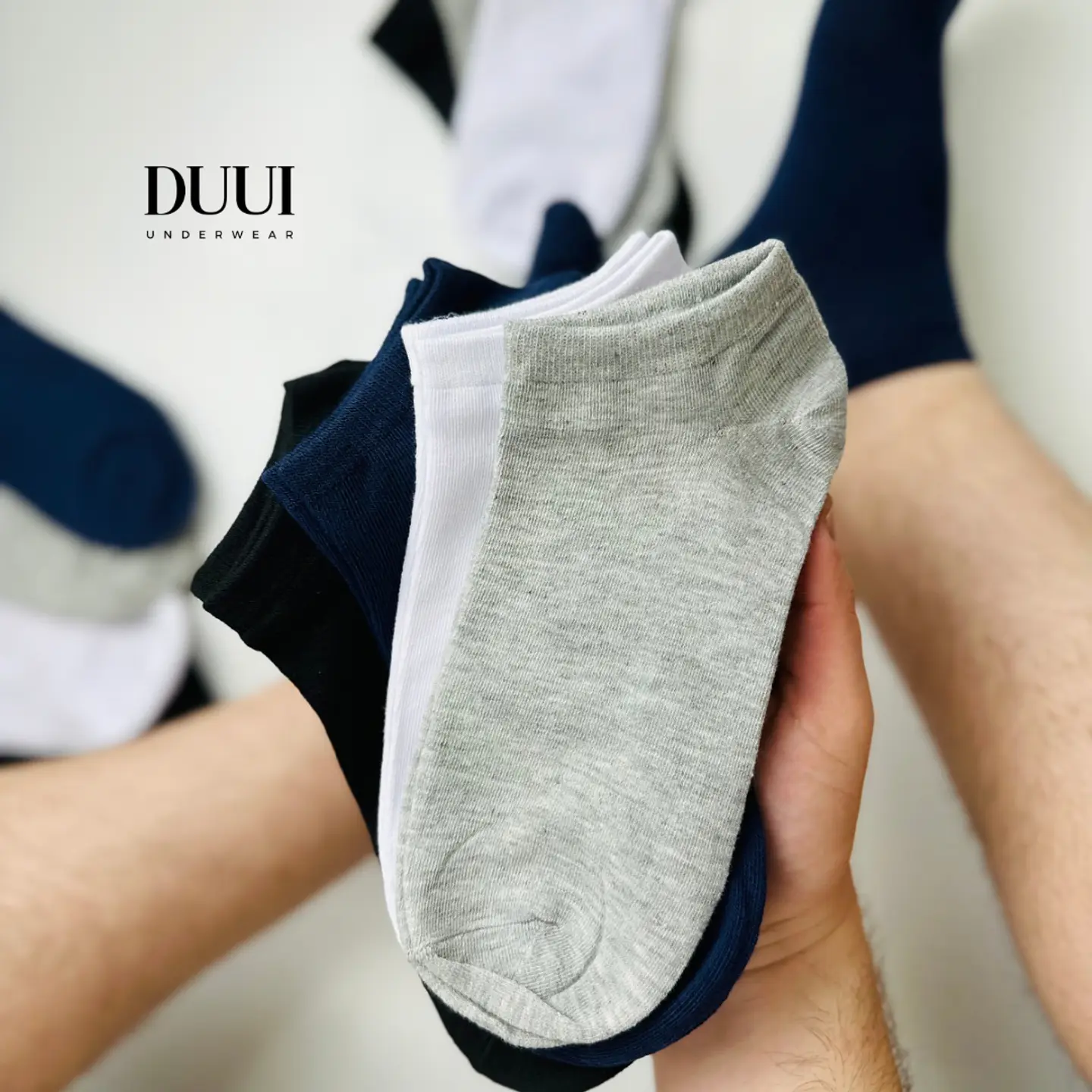 12 PARES DE CALCETINES TOBILLEROS BAMBÚ  HOMBRE #H04 3