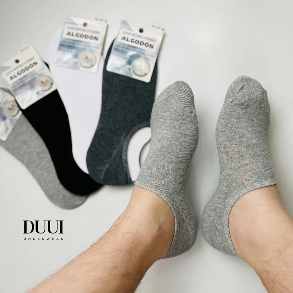 12 PARES DE CALCETINES INVISIBLES DE ALGODON HOMBRE #H05 1