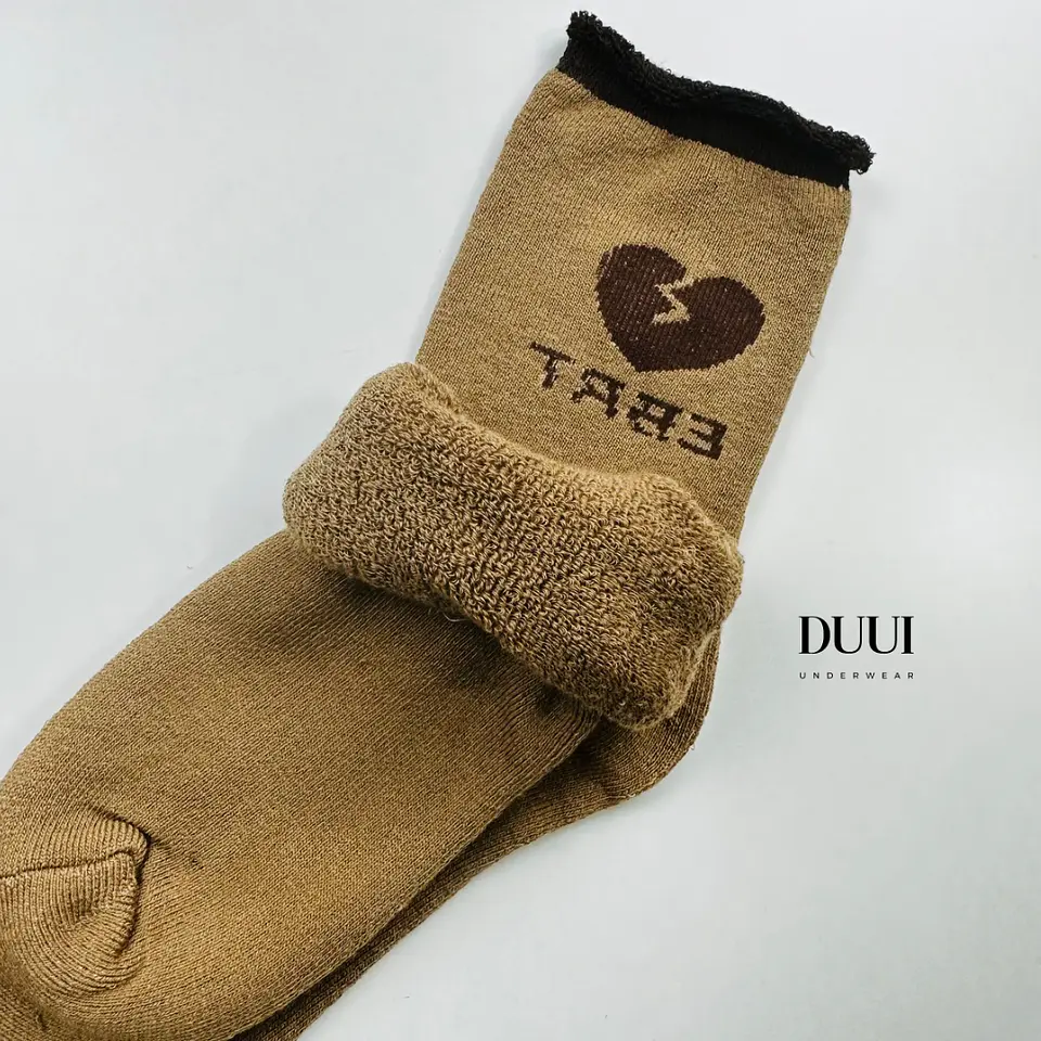 6 PARES DE CALCETINES ALGODON CON INTERIOR DE TOALLA #M90 3