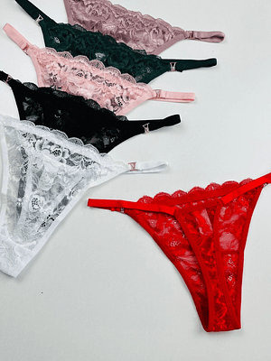 3 COLALESS DE ENCAJE TIRO BAJO V #F06