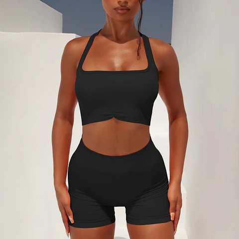 CONJUNTO LISO PETO + BOXER ( NEGRO ) 