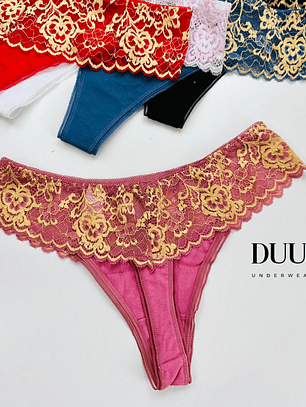 3 COLALESS ALGODON Y ENCAJE #602 