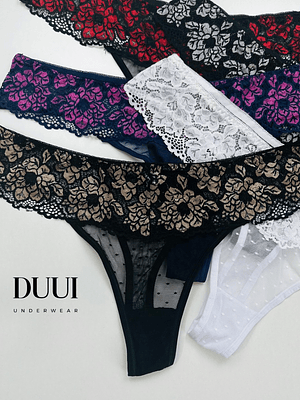 4 COLALESS EXTRA LINDA DE ENCAJE FLORAL #804