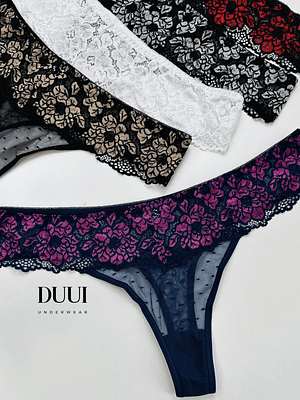 4 COLALESS EXTRA LINDA DE ENCAJE FLORAL #804