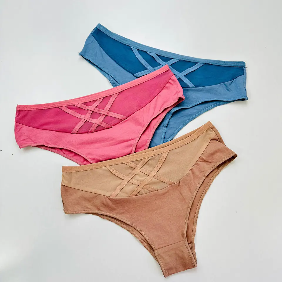 6 CALZONES  BIKINI DE ALGODÓN  #345 3