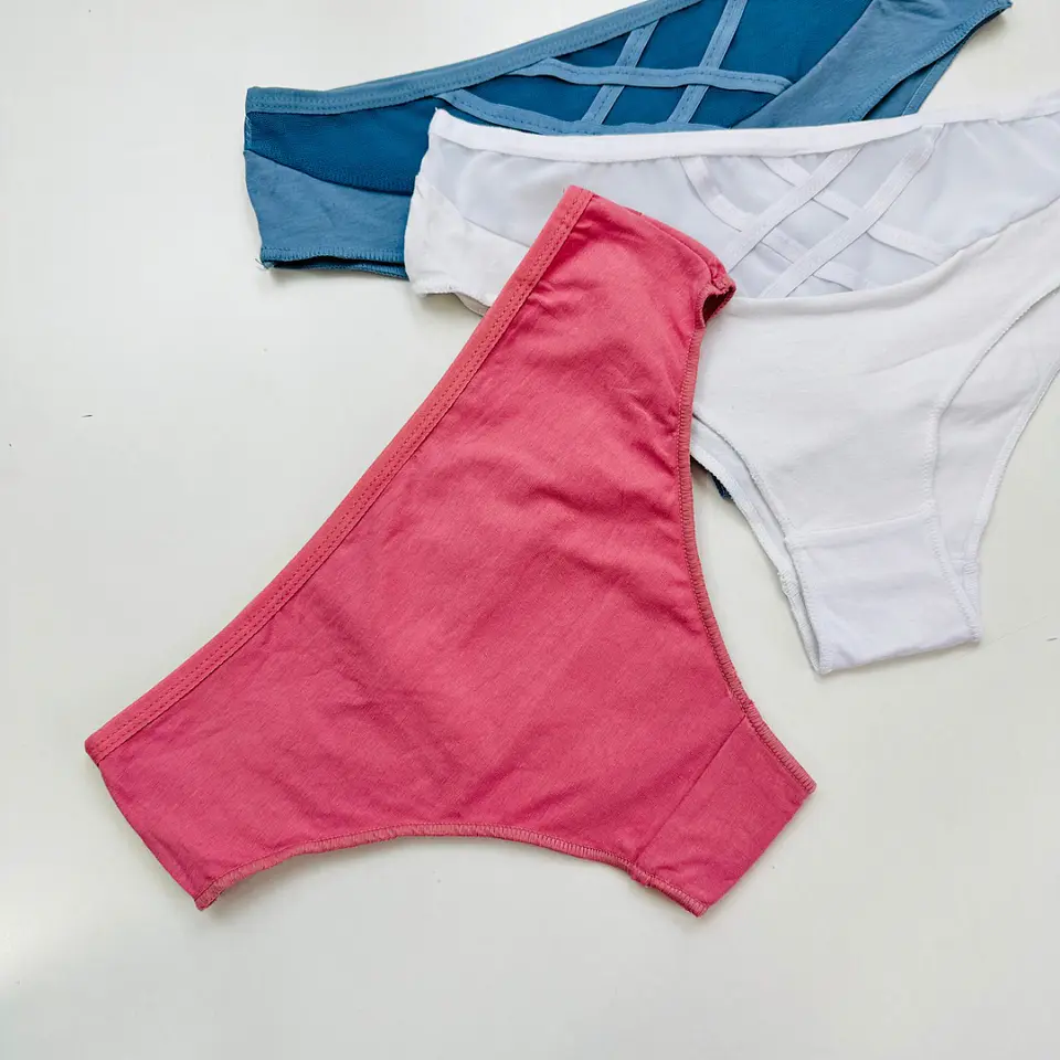 6 CALZONES  BIKINI DE ALGODÓN  #345 4