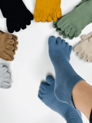 3 PARES DE CALCETINES ALGODÓN DE DEDITOS #D43