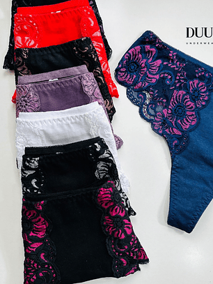 4 COLALESS ALGODÓN ENCAJE #3732