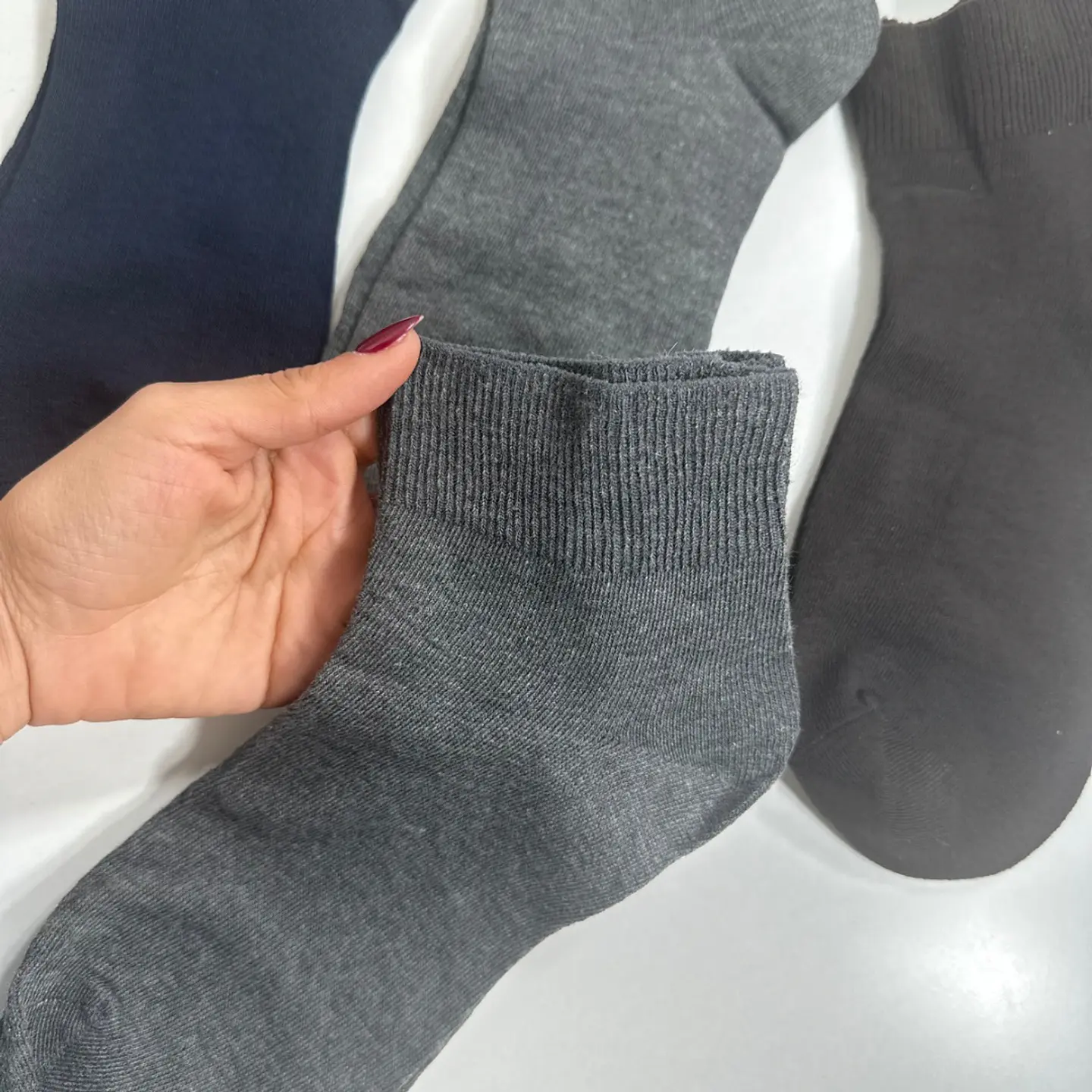 12 PARES DE CALCETINES SIN COSTURA TOBILLEROS DE ALGODON #Y12 3