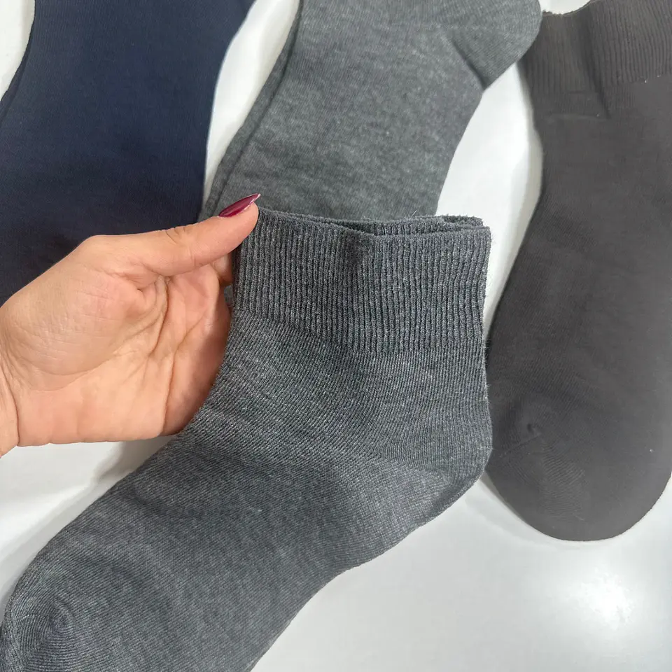 12 PARES DE CALCETINES SIN COSTURA TOBILLEROS DE ALGODON #Y12 3