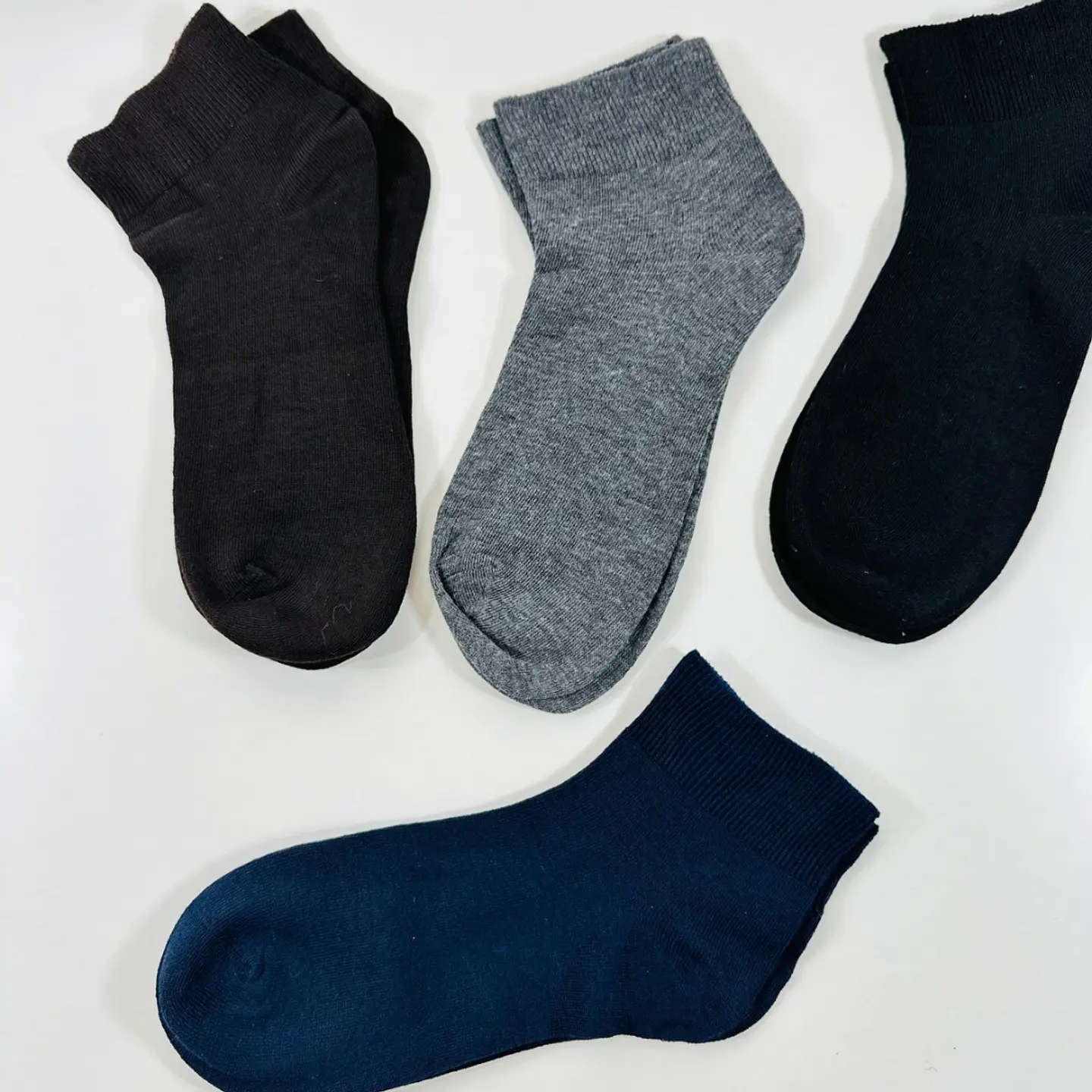 12 PARES DE CALCETINES SIN COSTURA TOBILLEROS DE ALGODON #Y12 1