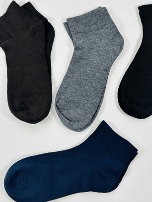 12 PARES DE CALCETINES SIN COSTURA TOBILLEROS DE ALGODON 