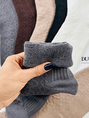 12 PARES DE CALCETINES DE ALGODON CON INTERIOR DE TOALLA M93