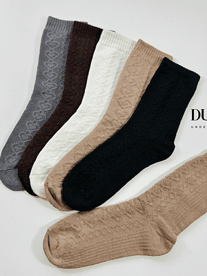 12 PARES DE CALCETINES DE ALGODON CON INTERIOR DE TOALLA M93