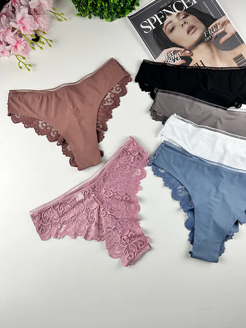 3 CULOTTE INVISBLE ENCAJE #299