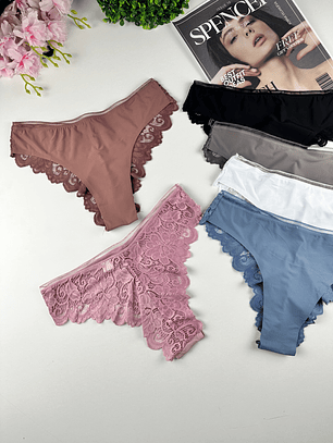 3 CULOTTE INVISBLE ENCAJE #299