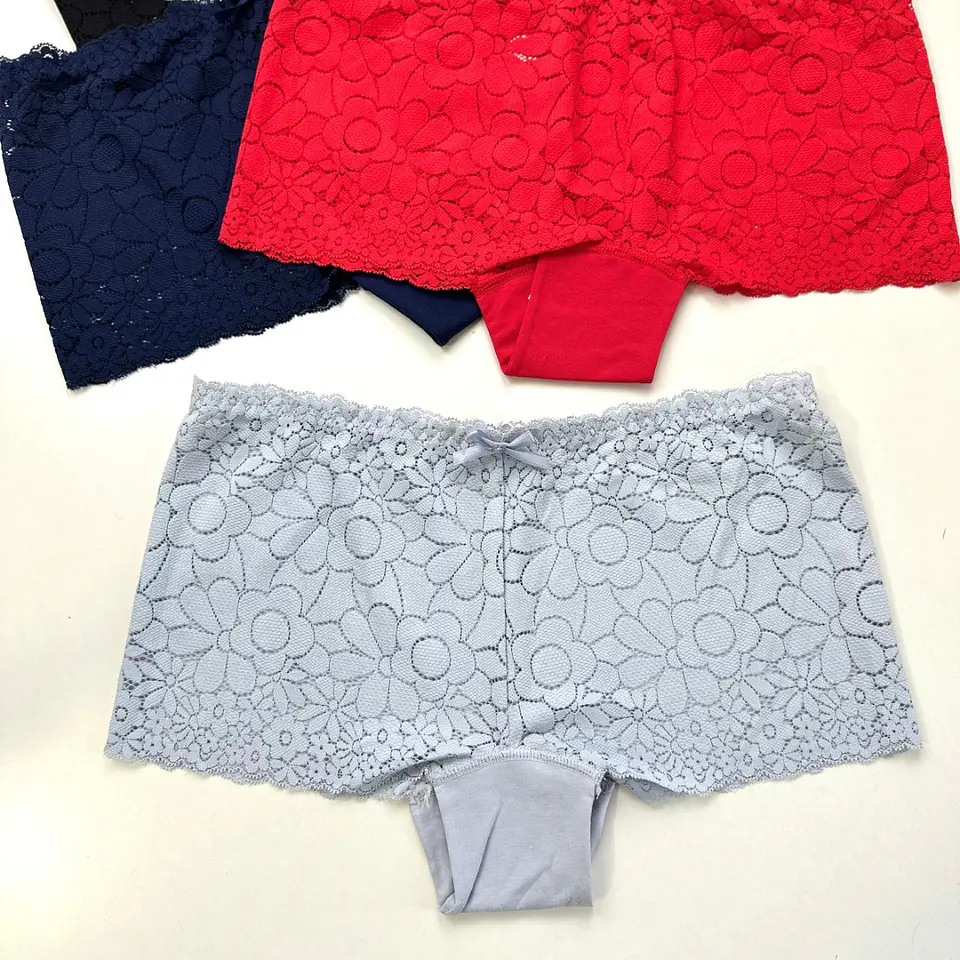 4 PANTALETAS DE ENCAJE FLORAL #804 7