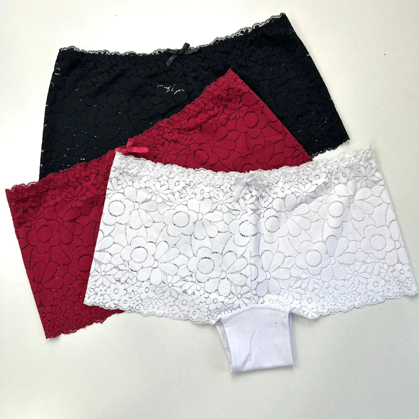 4 PANTALETAS DE ENCAJE FLORAL #804 10