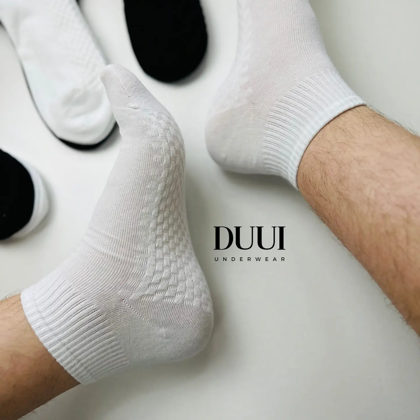 12 PARES DE CALCETINES DE ALGODON TOBILLERO DE HOMBRE #H03 1