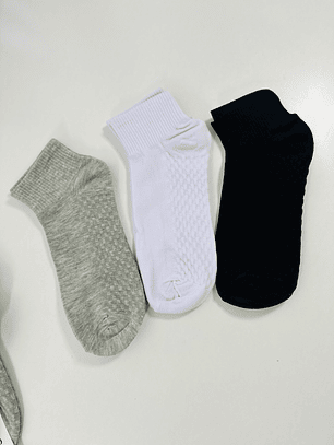 12 PARES DE CALCETINES DE ALGODON TOBILLERO DE HOMBRE #H03