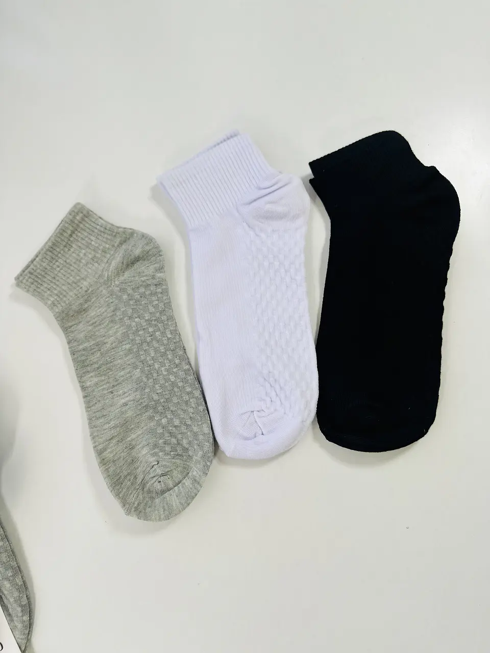 12 PARES DE CALCETINES DE ALGODON TOBILLERO DE HOMBRE #H03 2